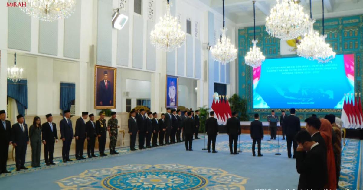 Prabowo Rombak Posisi Menteri, Berikut Daftar Menteri yang Dilantik